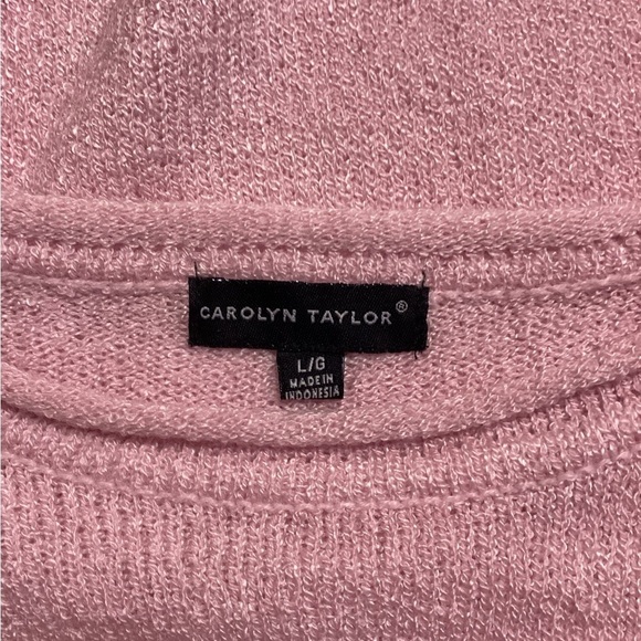 Carolyn Taylor Light Pink Long Sleeve Size Large - Picture 7 of 9